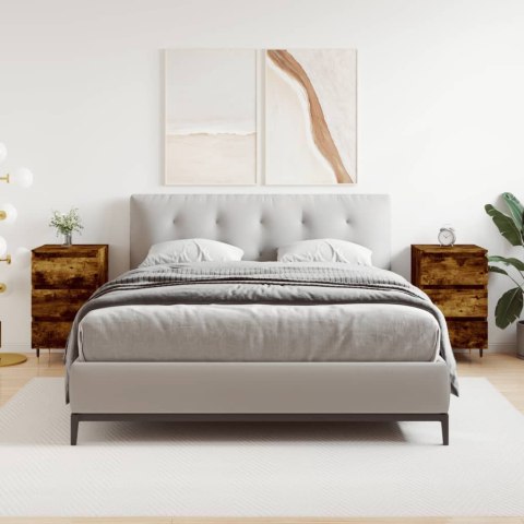 SZAFKI NOCNE 2SZT PRZYDYMIONY DĄB 40X35X69CM