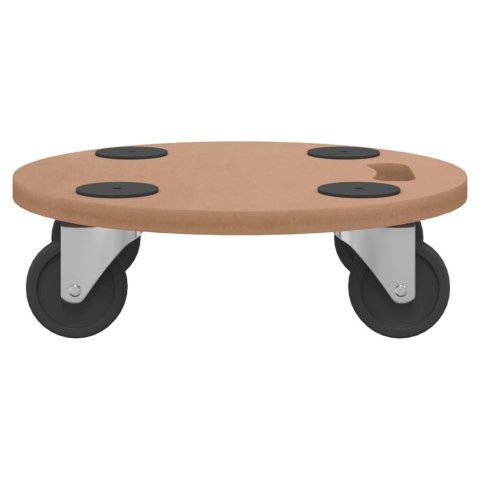 WÓZKI PLATFORMOWE 2 SZT OKRĄGŁE