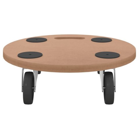 WÓZKI PLATFORMOWE 6 SZT OKRĄGŁE