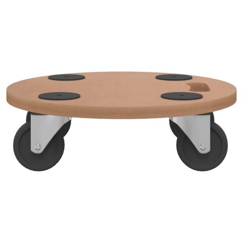 WÓZKI PLATFORMOWE 6 SZT OKRĄGŁE