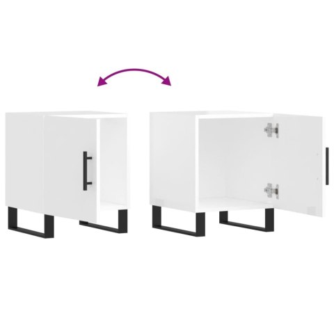 SZAFKA NOCNA BIAŁA POŁYSK 40X40X50CM