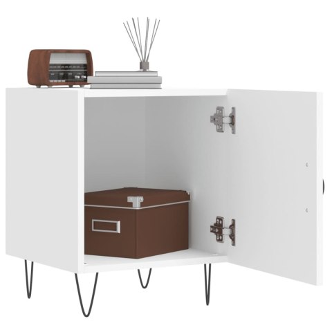 SZAFKI NOCNE 2 SZT BIAŁE 40X40X50CM