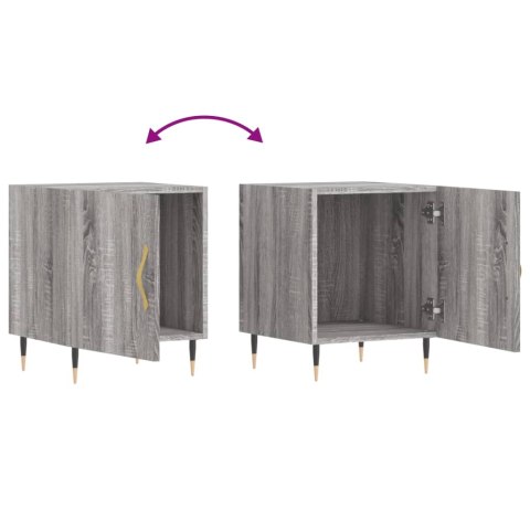 SZAFKI NOCNE 2SZT SZARY DĄB SONOMA 40X40X50CM