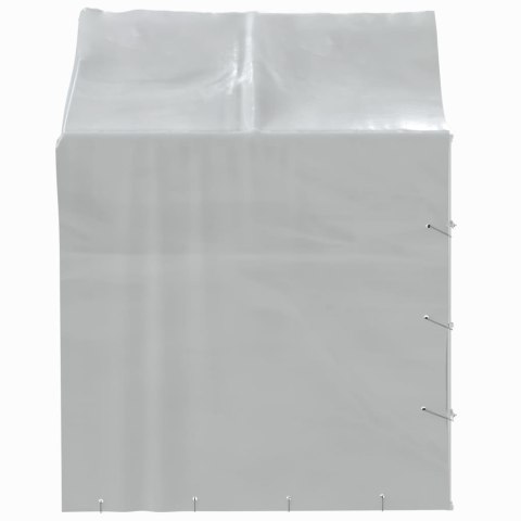 KOJEC DLA PSA Z DACHEM SREBRNY 2X2X2,5M STAL GALWANIZOWANA