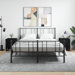 SZAFKI NOCNE 2 SZT CZARNE 40X40X50CM