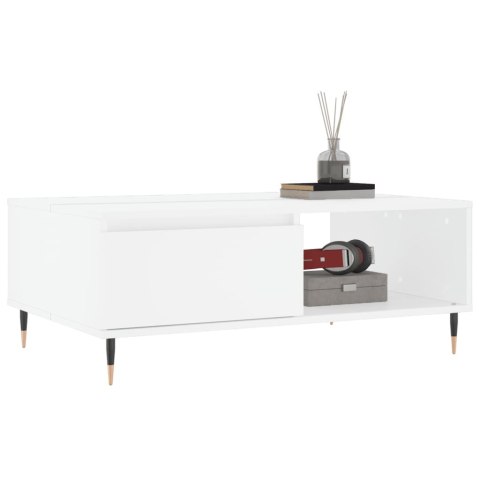 STOLIK KAWOWY BIAŁY 90X60X35CM