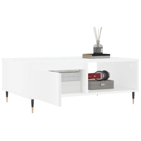 STOLIK KAWOWY BIAŁY 90X60X35CM