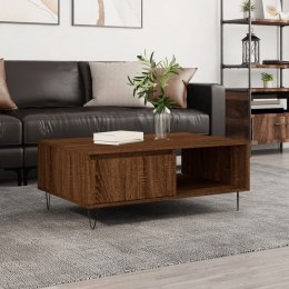 STOLIK KAWOWY BRĄZOWY DĄB 90X60X35CM