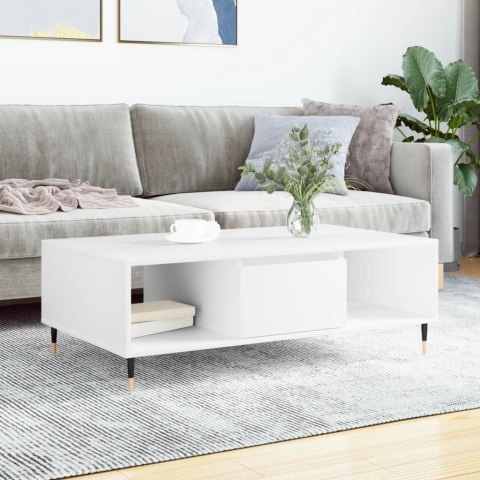 STOLIK KAWOWY BIAŁY 104X60X35CM