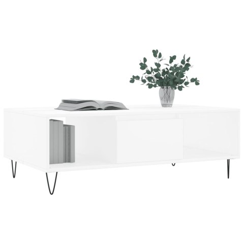STOLIK KAWOWY BIAŁY 104X60X35CM