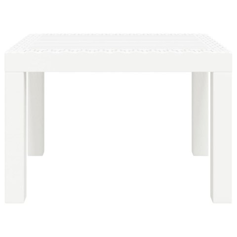 STOLIK OGRODOWY BIAŁY 59X47X40CM PP