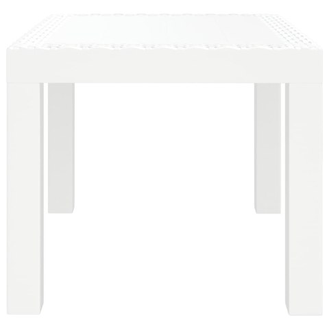 STOLIK OGRODOWY BIAŁY 59X47X40CM PP