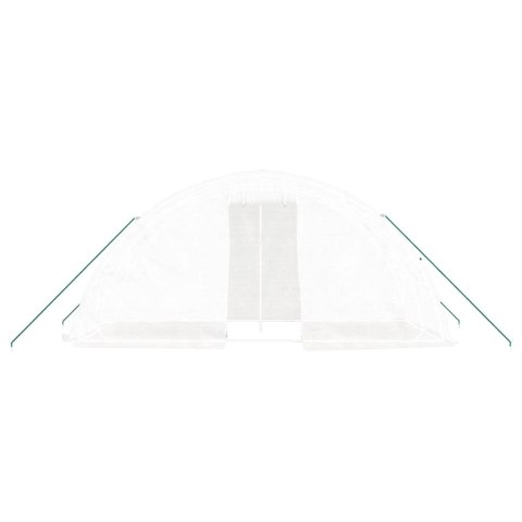 SZKLARNIA ZE STALOWĄ RAMĄ BIAŁA 10M² 5X2X2,3M