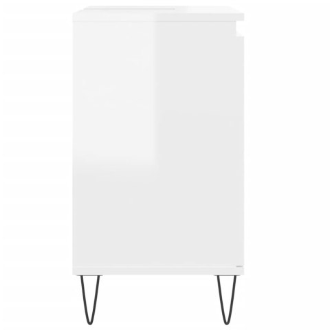 SZAFKA ŁAZIENKOWA BIAŁA POŁYSK 58X33X60CM