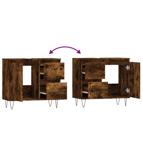 SZAFKA ŁAZIENKOWA PRZYDYMIONY DĄB 65X33X60CM