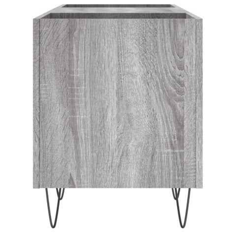 SZAFKA NA PŁYTY WINYLOWE SZARY DĄB SONOMA 121X38X48CM