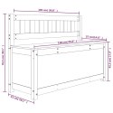 ŁAWKA 110X41X76,5CM DREWNO SOSNOWE