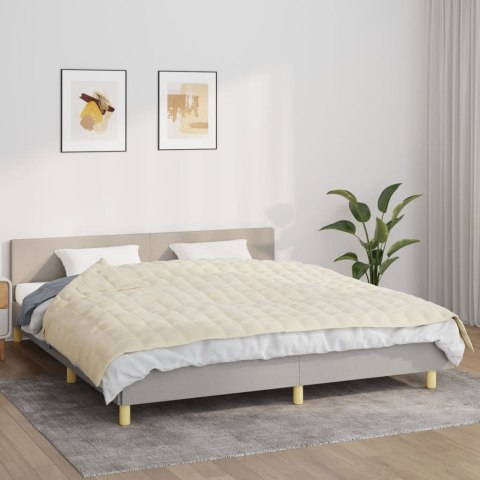 KOC OBCIĄŻENIOWY KREMOWY 155X220CM 7KG TKANINA