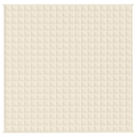 KOC OBCIĄŻENIOWY KREMOWY 200X200CM 13KG TKANINA