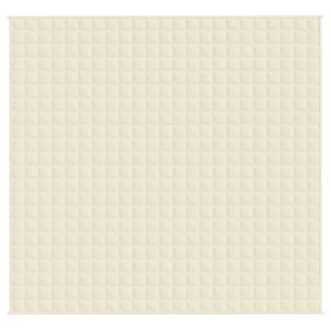 KOC OBCIĄŻENIOWY KREMOWY 220X235CM 15KG TKANINA