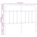 METALOWE WEZGŁOWIE BIAŁE 120CM