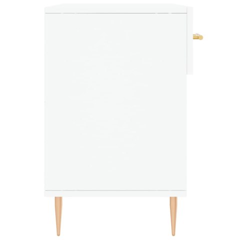 ŁAWKA Z MIEJSCEM NA BUTY BIAŁA 102X35X55CM