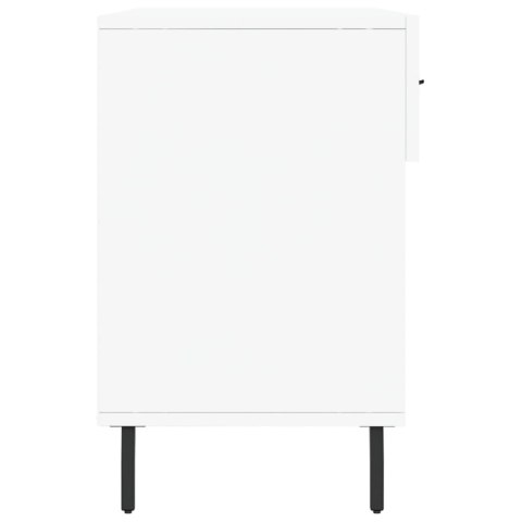 ŁAWKA Z MIEJSCEM NA BUTY BIAŁA 102X35X55CM