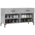 ŁAWKA Z MIEJSCEM NA BUTY SZAROŚĆ BETONU 102X35X55CM