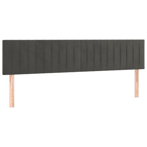 ŁÓŻKO KONTYNENTALNE 160X200CM Z MATERACEM CIEMNOSZARE AKSAMIT