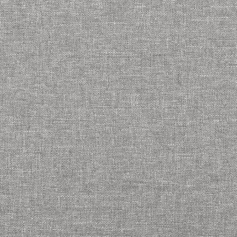 RAMA ŁÓŻKA BEZ MATERACA, JASNOSZARA, 180X200 CM, OBITA TKANINĄ