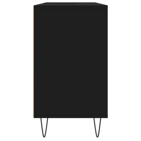 SZAFKA ŁAZIENKOWA CZARNA 80X33X60CM