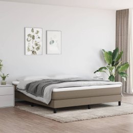 ŁÓŻKO KONTYNENTALNE 180X200CM TAUPE OBITE TKANINĄ