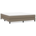ŁÓŻKO KONTYNENTALNE 180X200CM TAUPE OBITE TKANINĄ