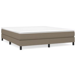 ŁÓŻKO KONTYNENTALNE 180X200CM TAUPE OBITE TKANINĄ