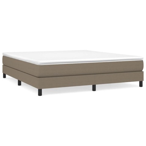 ŁÓŻKO KONTYNENTALNE 180X200CM TAUPE OBITE TKANINĄ