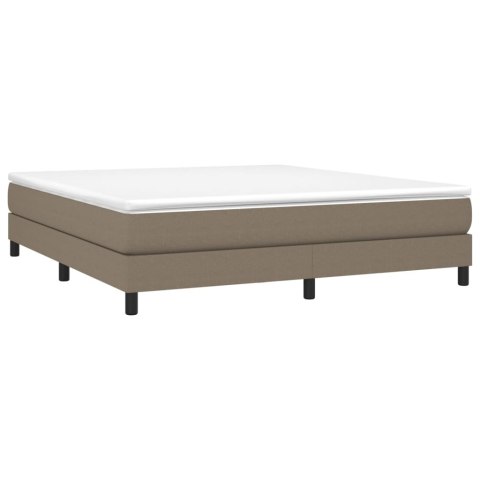 ŁÓŻKO KONTYNENTALNE 180X200CM TAUPE OBITE TKANINĄ