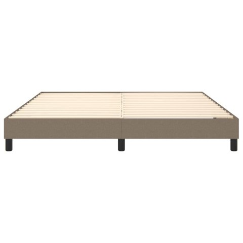 ŁÓŻKO KONTYNENTALNE 180X200CM TAUPE OBITE TKANINĄ