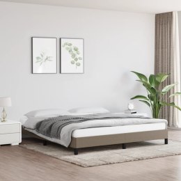 RAMA ŁÓŻKA TAUPE 180X200CM OBITA TKANINĄ