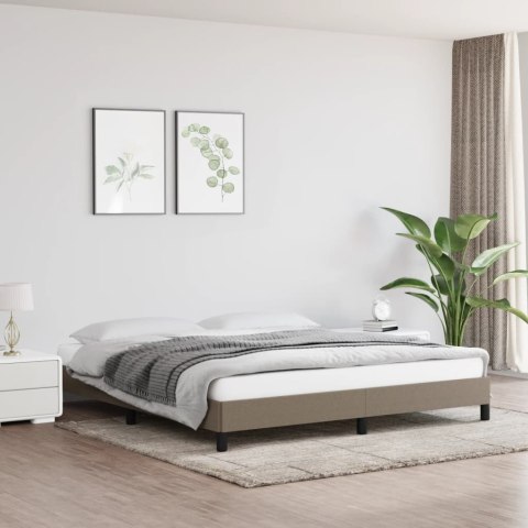 RAMA ŁÓŻKA TAUPE 180X200CM OBITA TKANINĄ