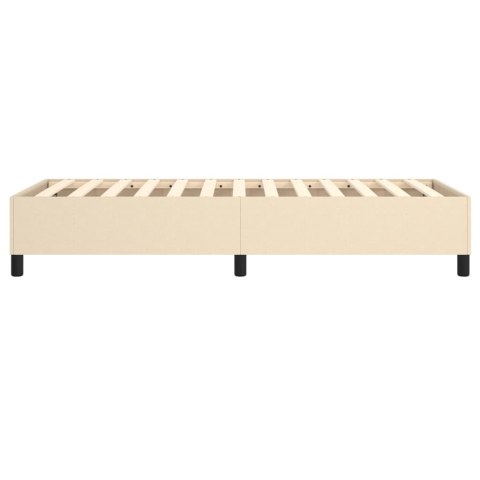 ŁÓŻKO KONTYNENTALNE KREMOWA 80X200 CM TKANINA