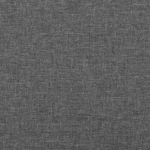 RAMA ŁÓŻKA BEZ MATERACA, CIEMNOSZARA, 160X200 CM, OBITA TKANINĄ