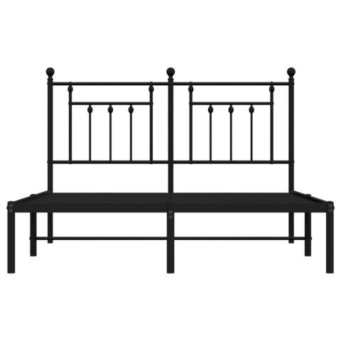 METALOWA RAMA ŁÓŻKA CZARNA 140X190CM