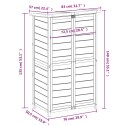 OGRODOWA SZOPA NA NARZĘDZIA BRĄZOWA 83X57X140CM SOSNOWA