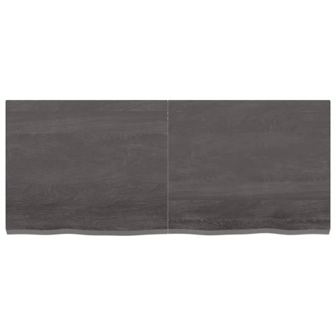PÓŁKA CIEMNOSZARA 120X50X4CM DREWNO DĘBOWE