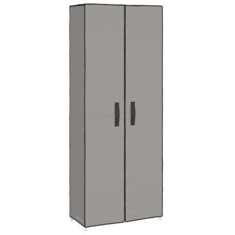 SZAFKA NA BUTY SZARA 60X30X166CM MATERIAŁOWA