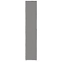 SZAFKA NA BUTY SZARA 60X30X166CM MATERIAŁOWA