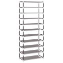 SZAFKA NA BUTY SZARA 60X30X166CM MATERIAŁOWA