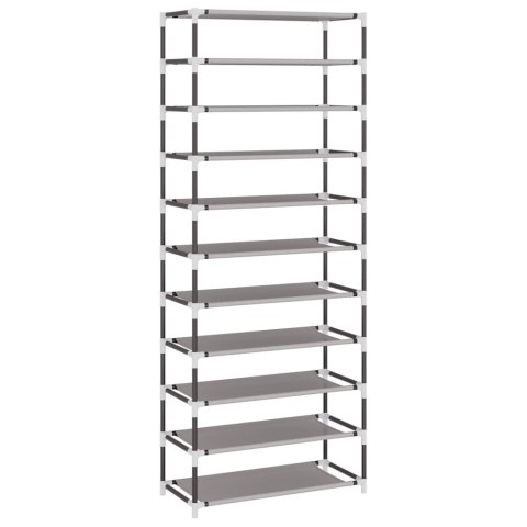 SZAFKA NA BUTY SZARA 60X30X166CM MATERIAŁOWA