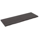 PÓŁKA CIEMNOSZARA 180X60X6CM WYKOŃCZONE DREWNO DĘBOWE