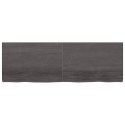 PÓŁKA CIEMNOSZARA 180X60X6CM WYKOŃCZONE DREWNO DĘBOWE